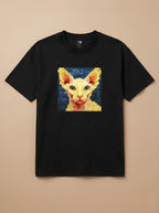 Camisa Pixel Art Gato Sphynx