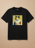 Camisa Pixel Art Gato Tricolor