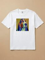 Camisa Pontilhismo - Basset Hound