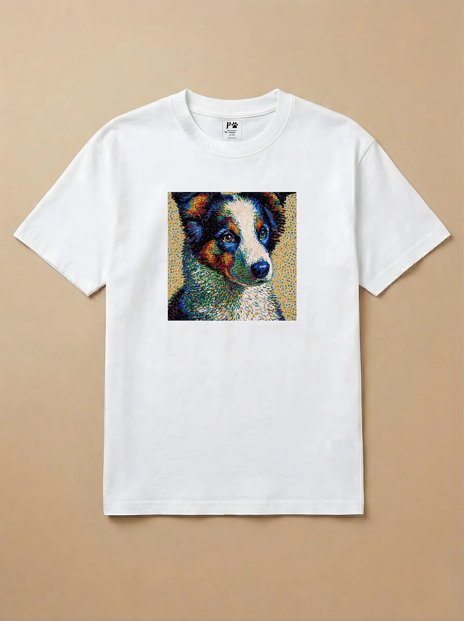 Camisa Pontilhismo - Border Collie