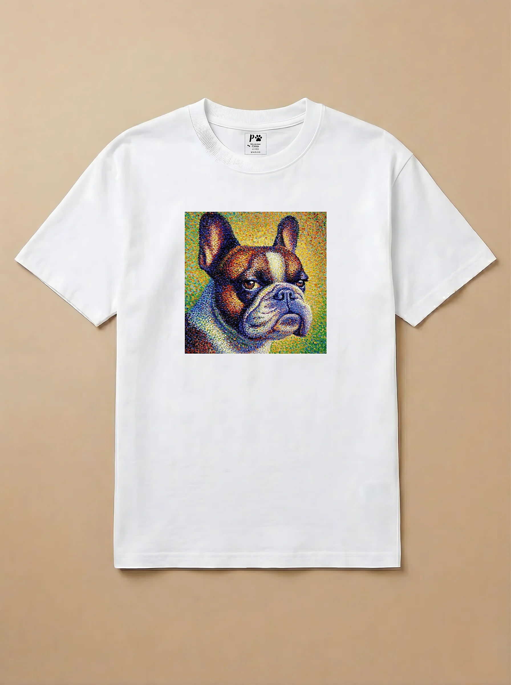 Camisa Pontilhismo - Bulldog Francês