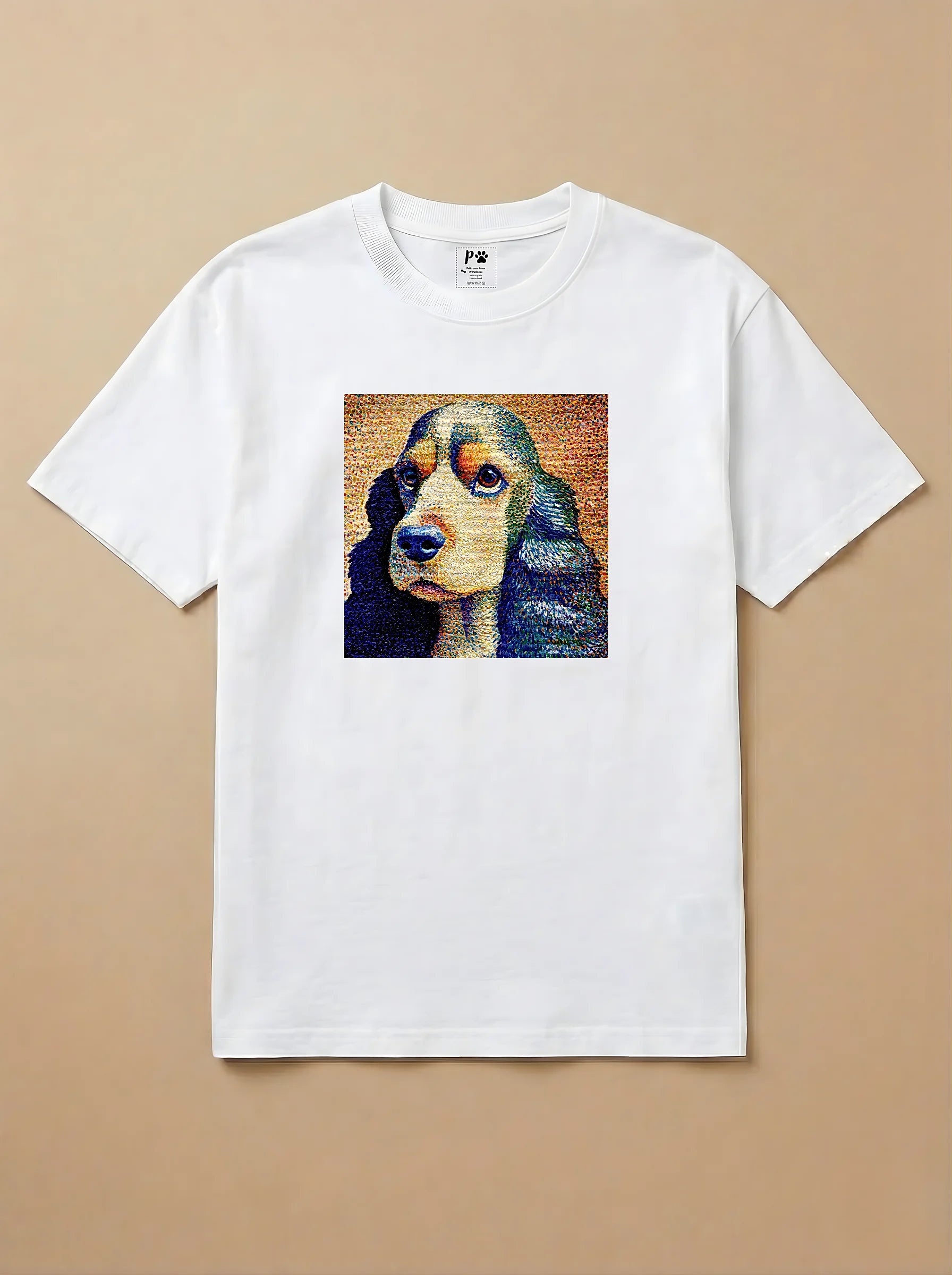 Camisa Pontilhismo - Cocker Spaniel