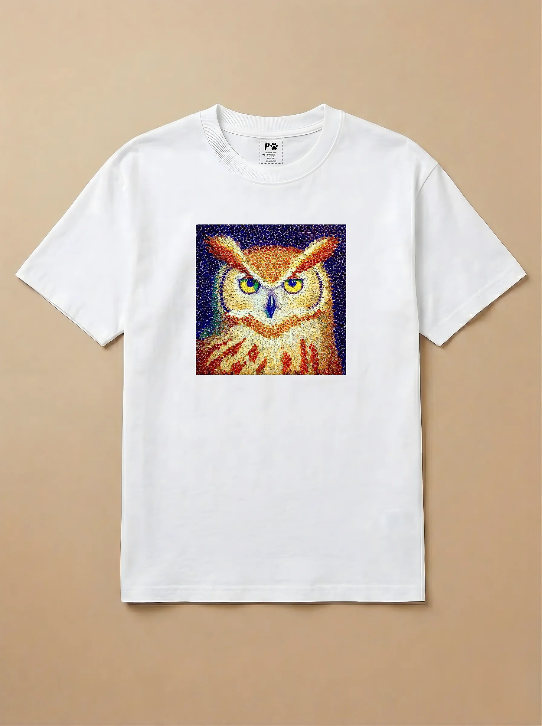 Camisa Pontilhismo - Coruja