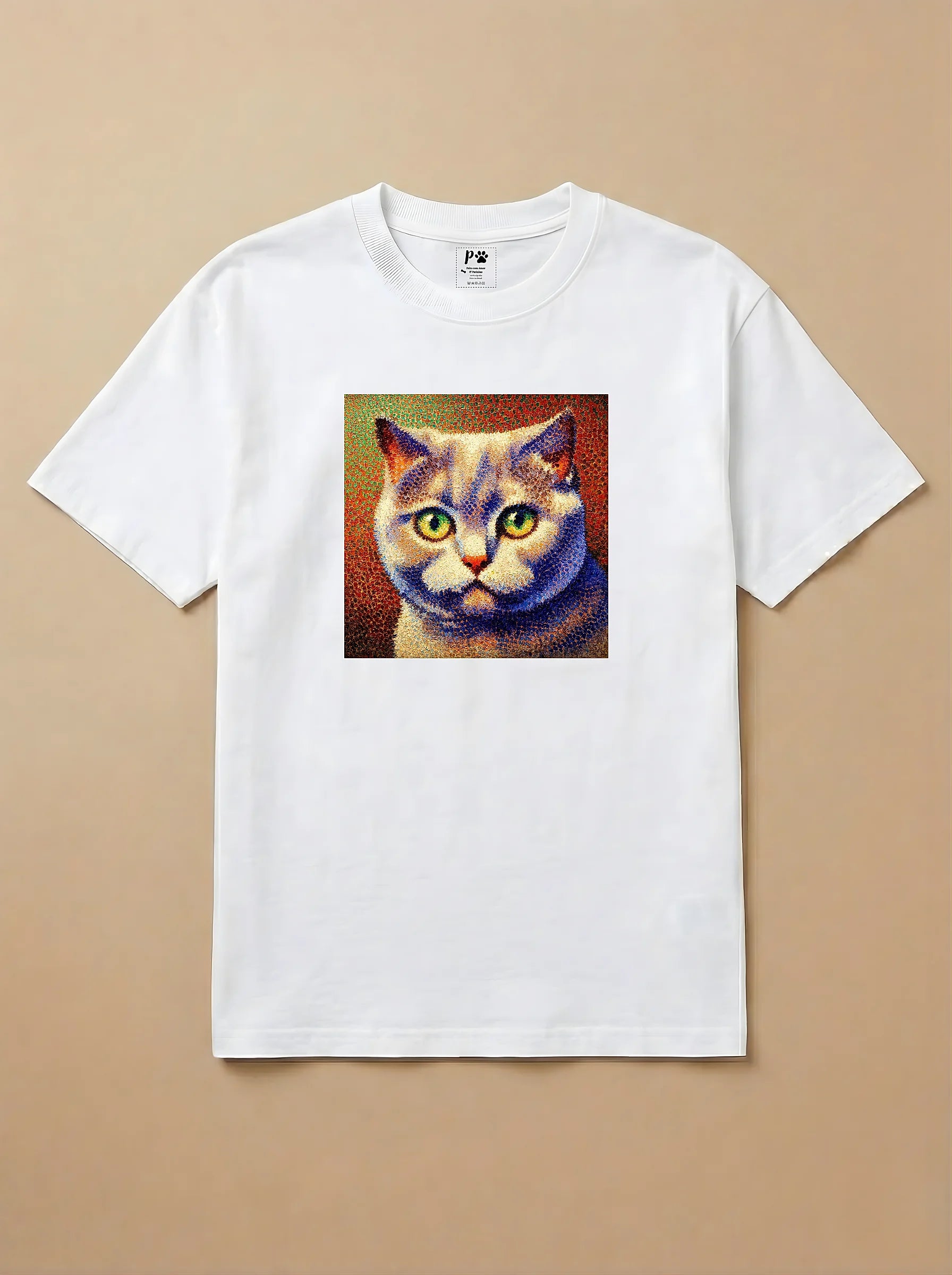 Camisa Pontilhismo - Gato Escocês
