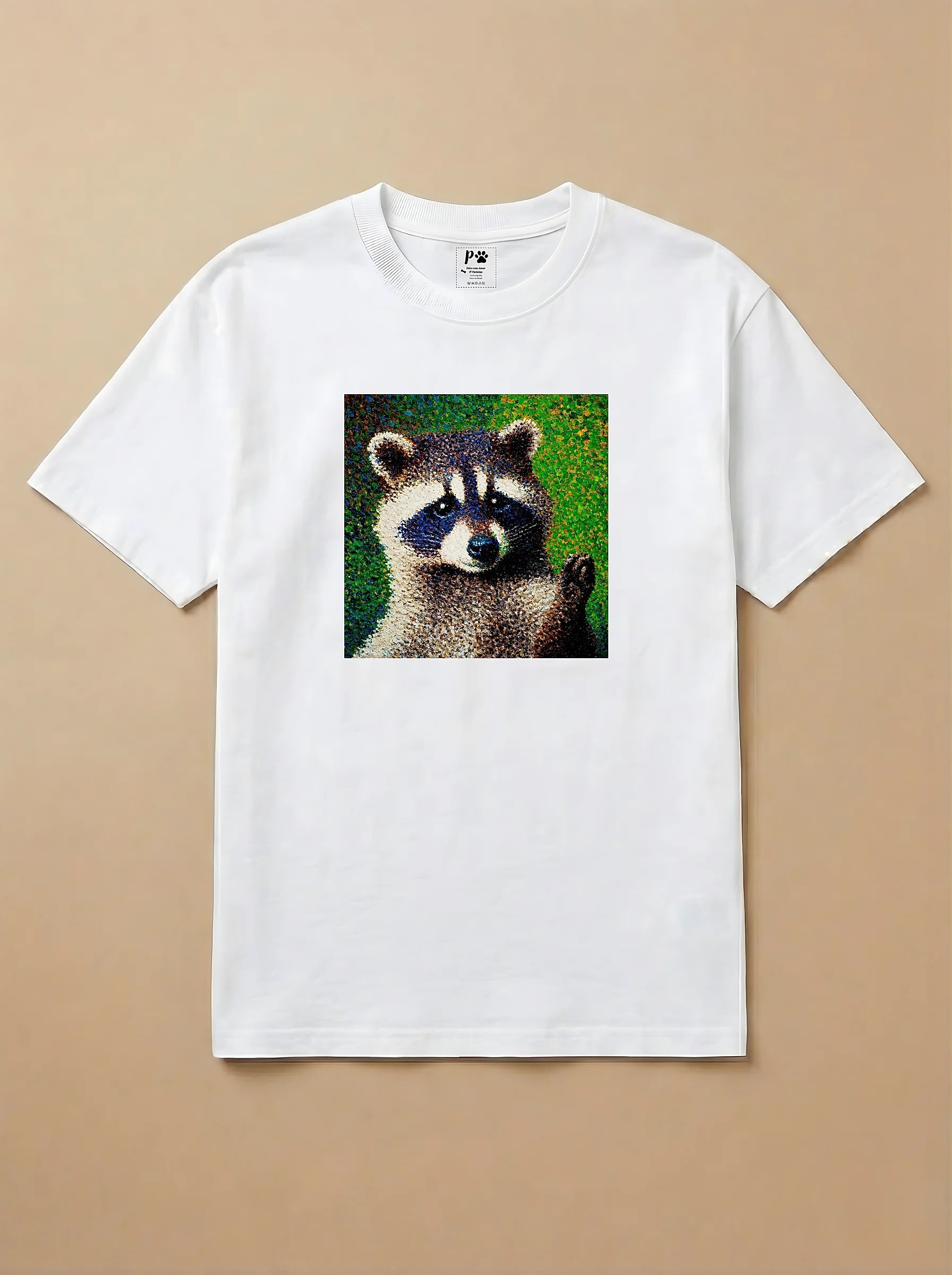 Camisa Pontilhismo - Guaxinim