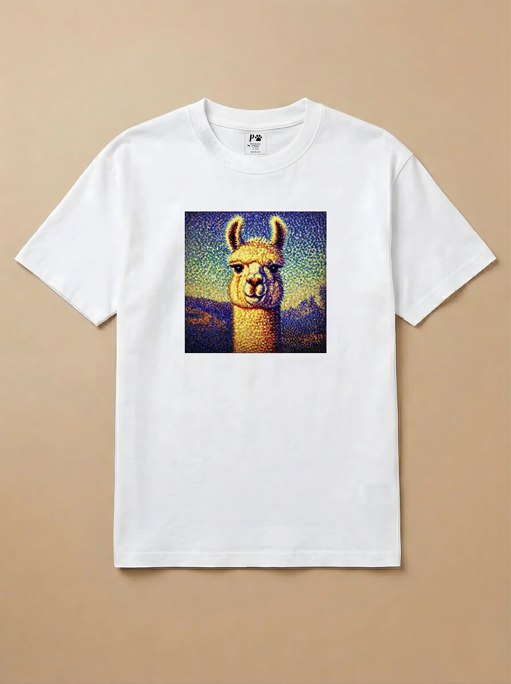 Camisa Pontilhismo - Lhama