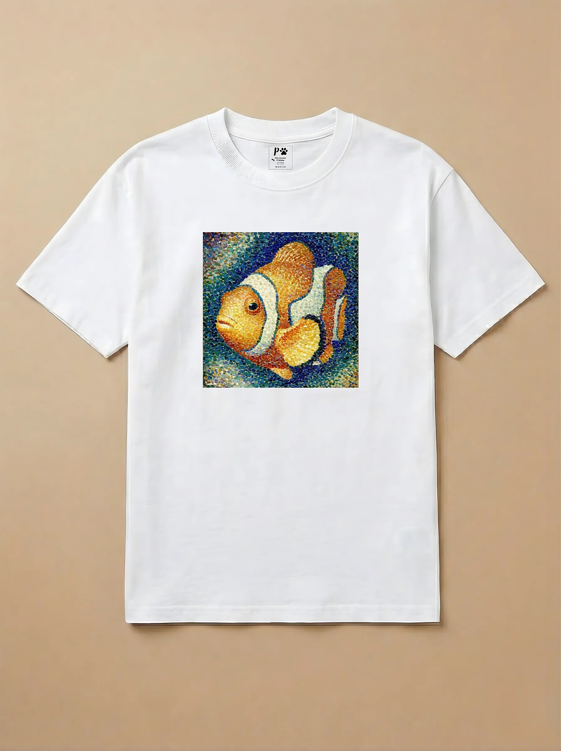 Camisa Pontilhismo - Peixe Palhaço