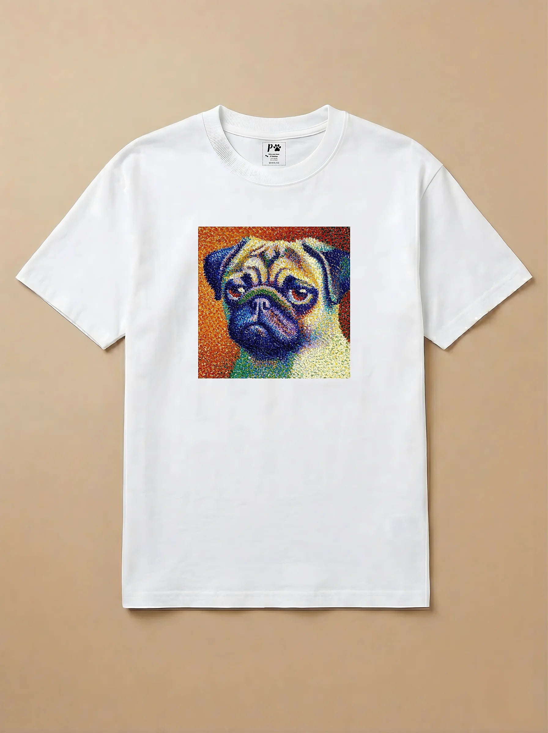 Camisa Pontilhismo - Pug