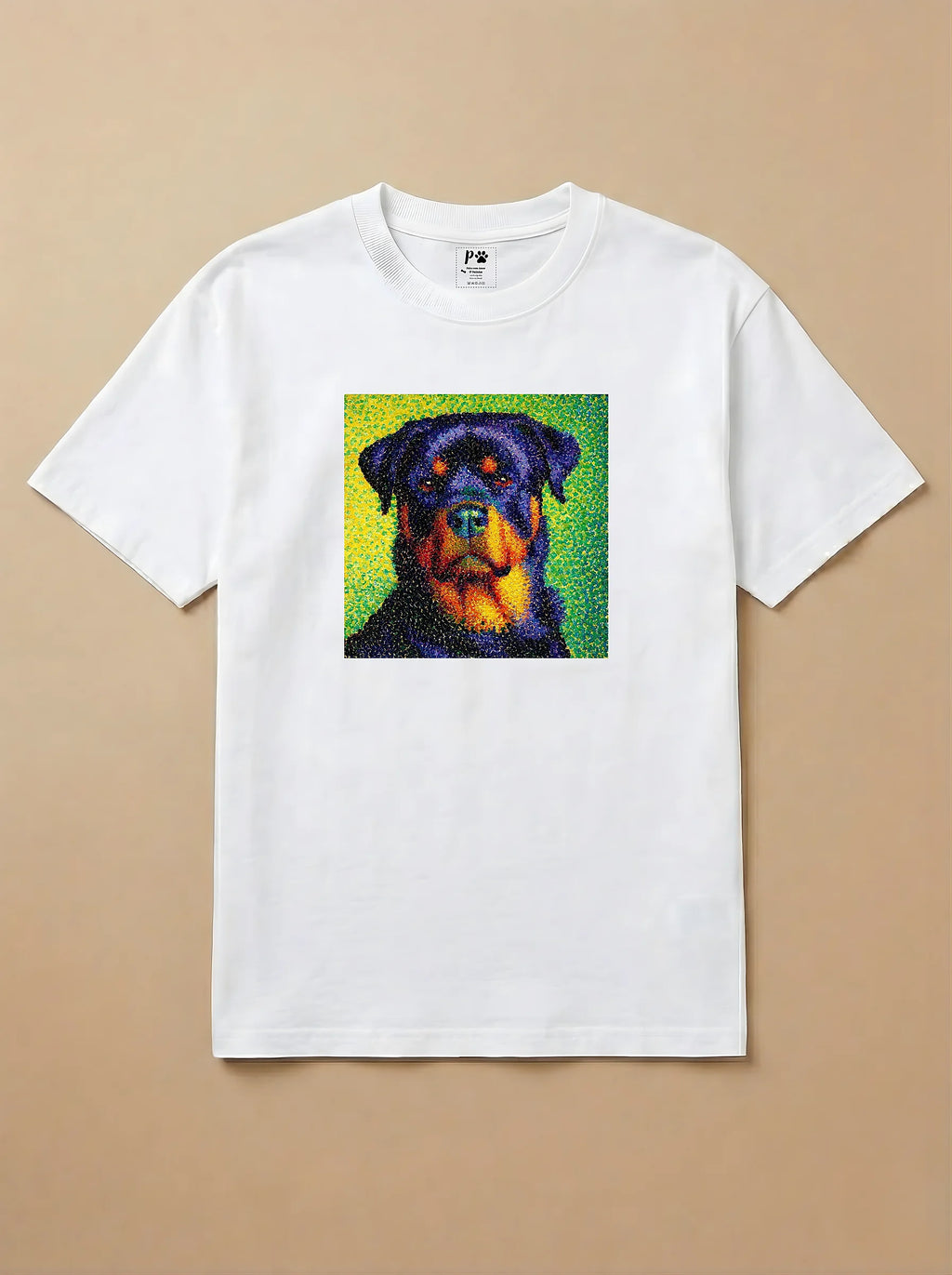 Camisa Pontilhismo - Rottweiler