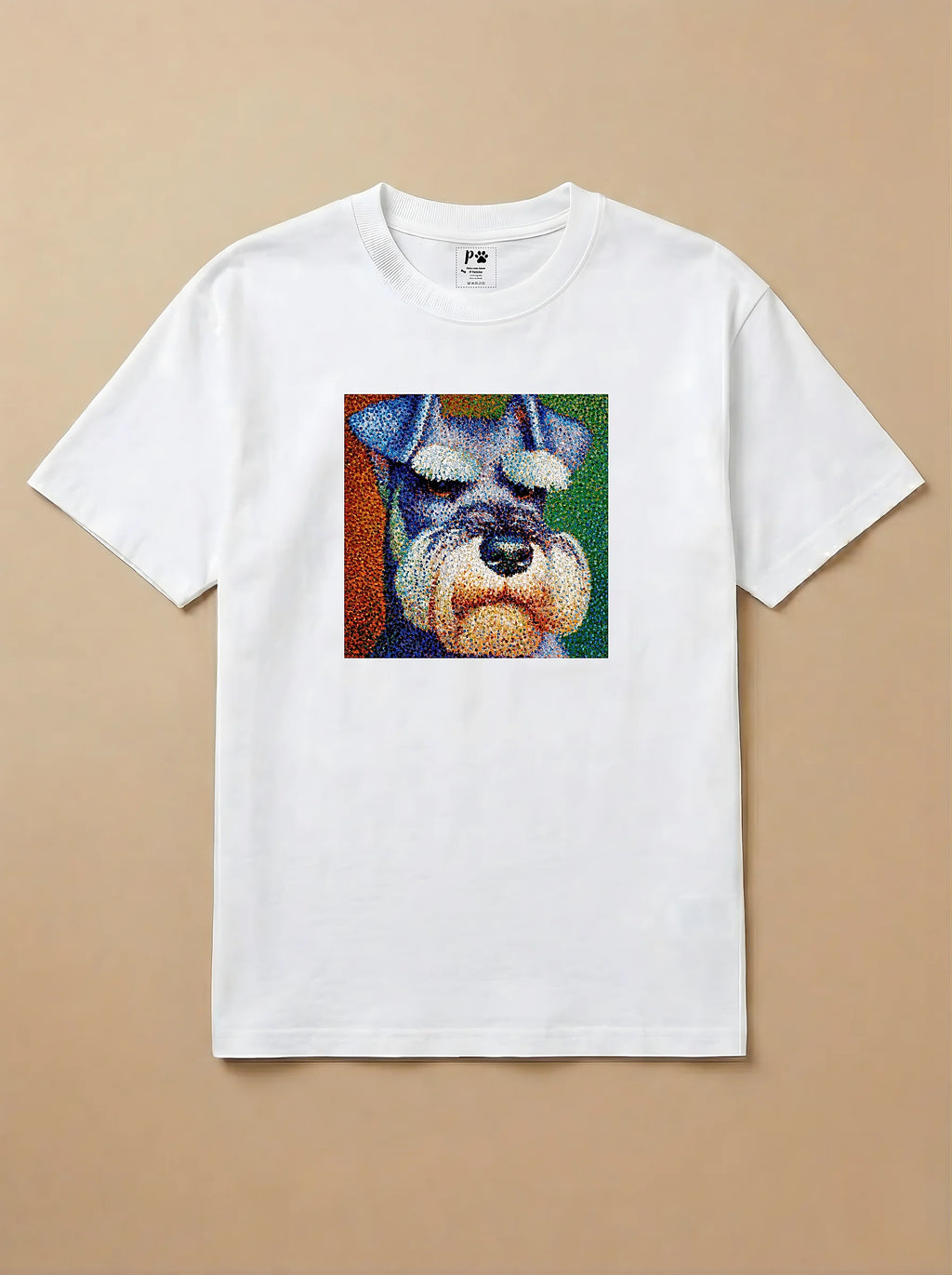 Camisa Pontilhismo - Schnauzer