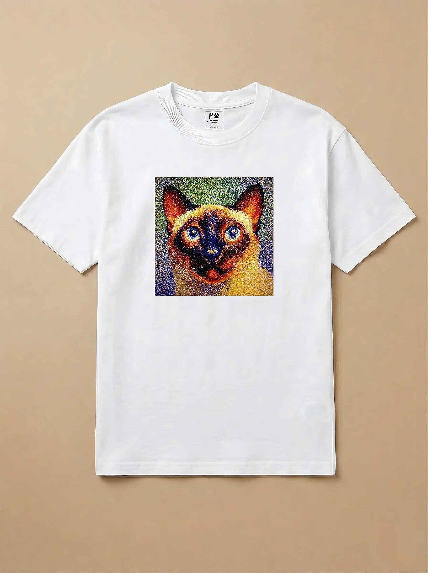 Camisa Pontilhismo - Siamês