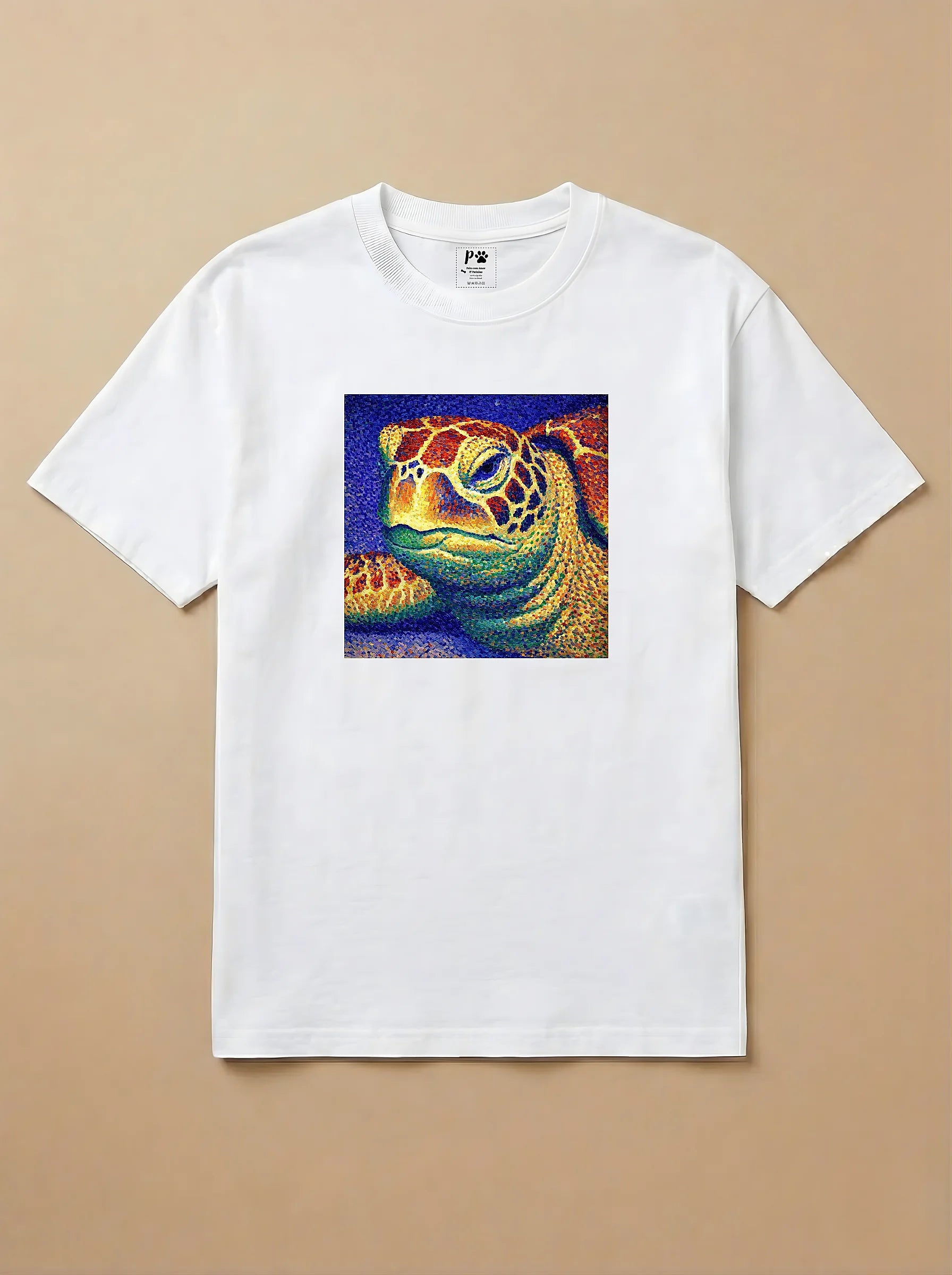 Camisa Pontilhismo - Tartaruga