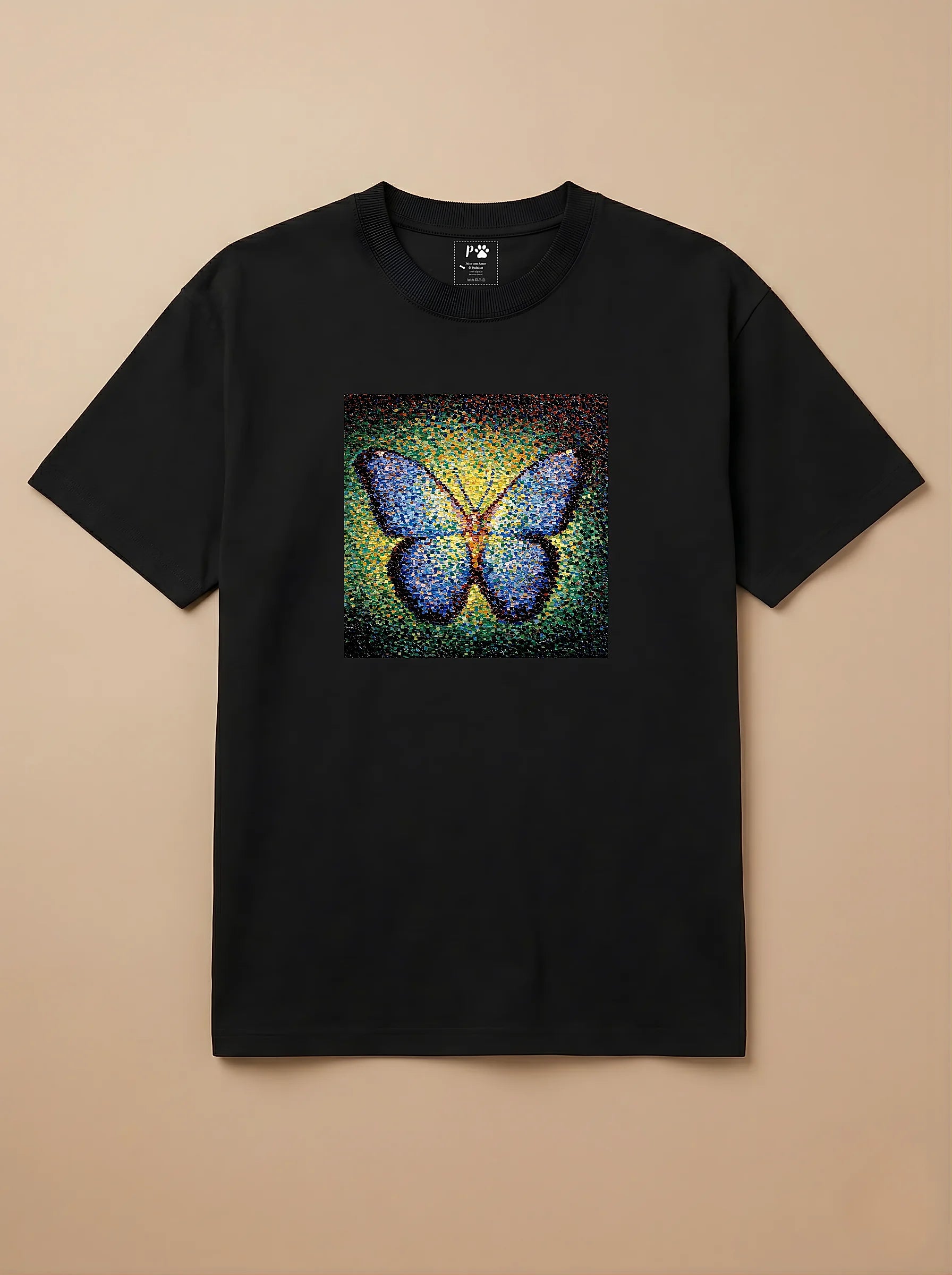 Camisa Pontilhismo - Borboleta
