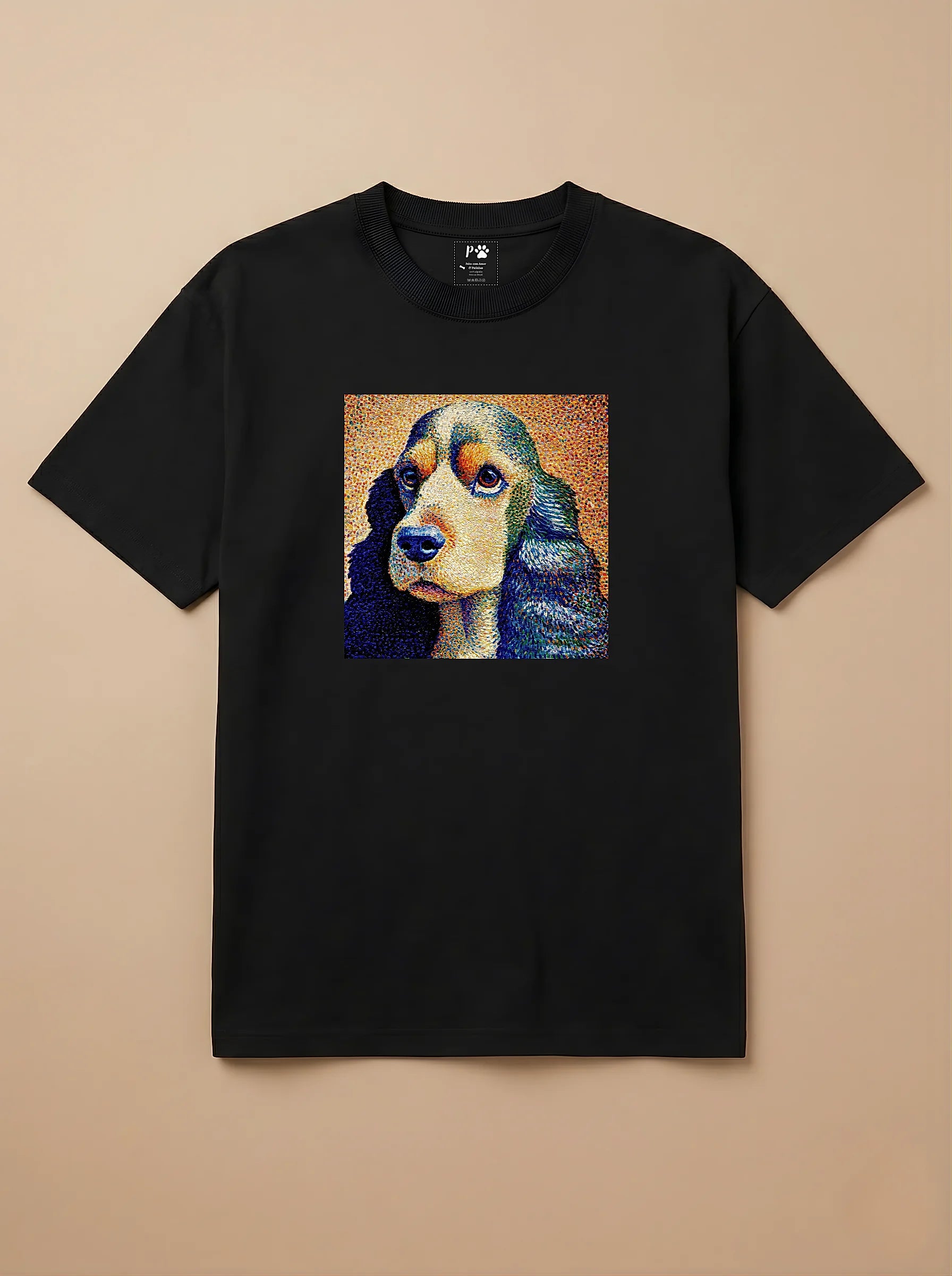 Camisa Pontilhismo - Cocker Spaniel