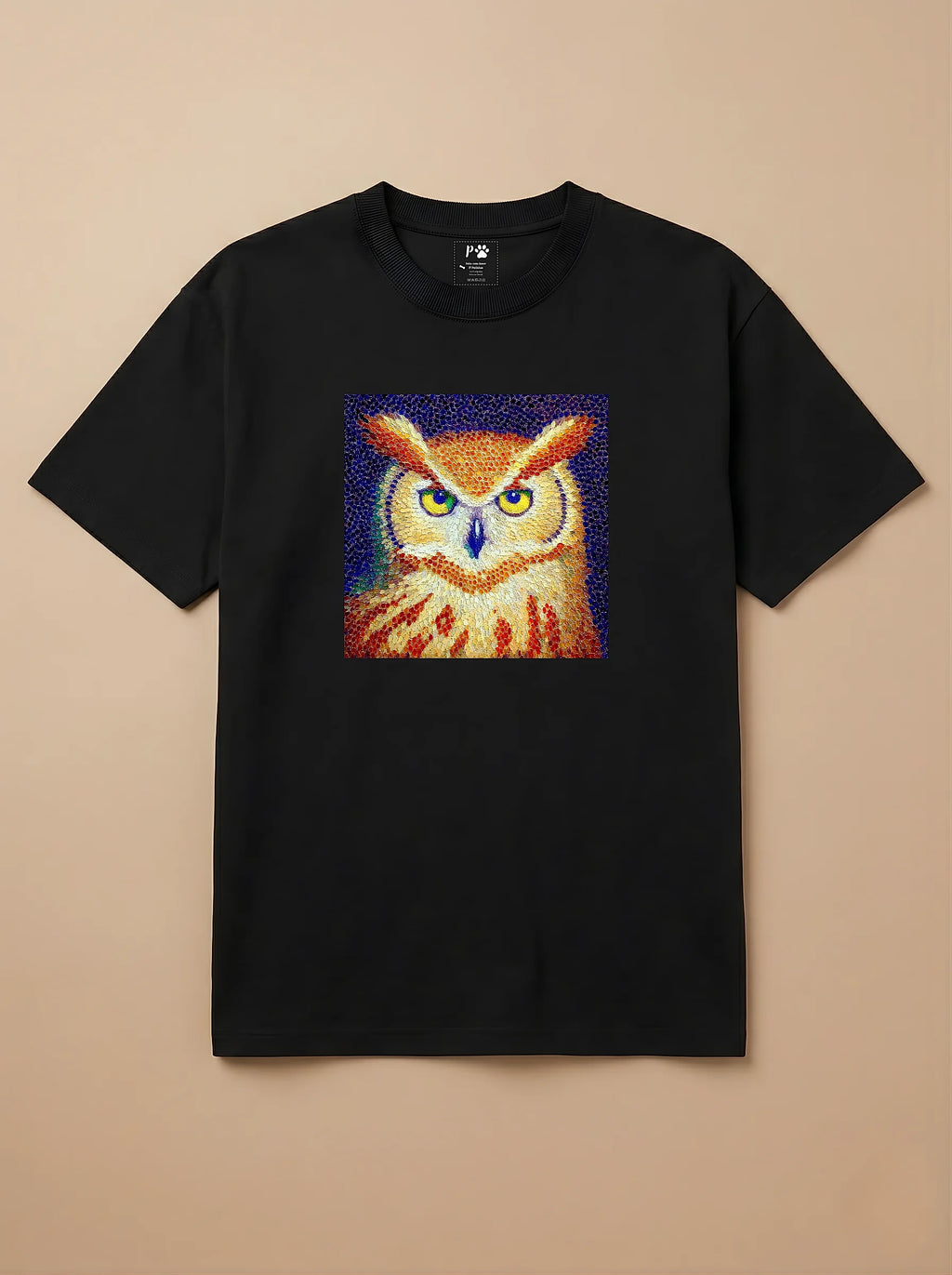 Camisa Pontilhismo - Coruja