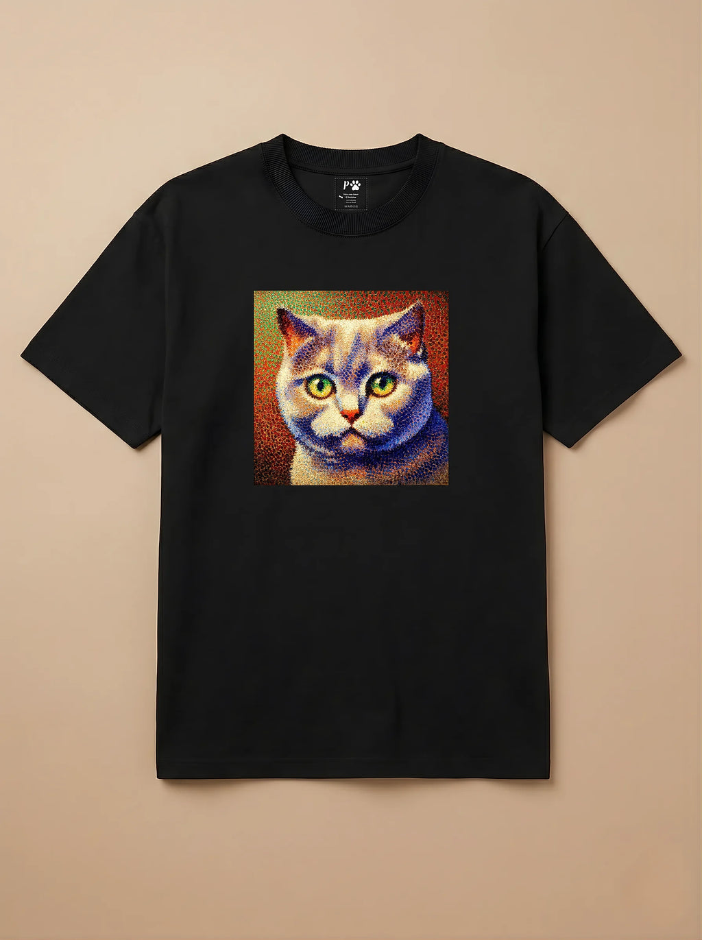Camisa Pontilhismo - Gato Escocês