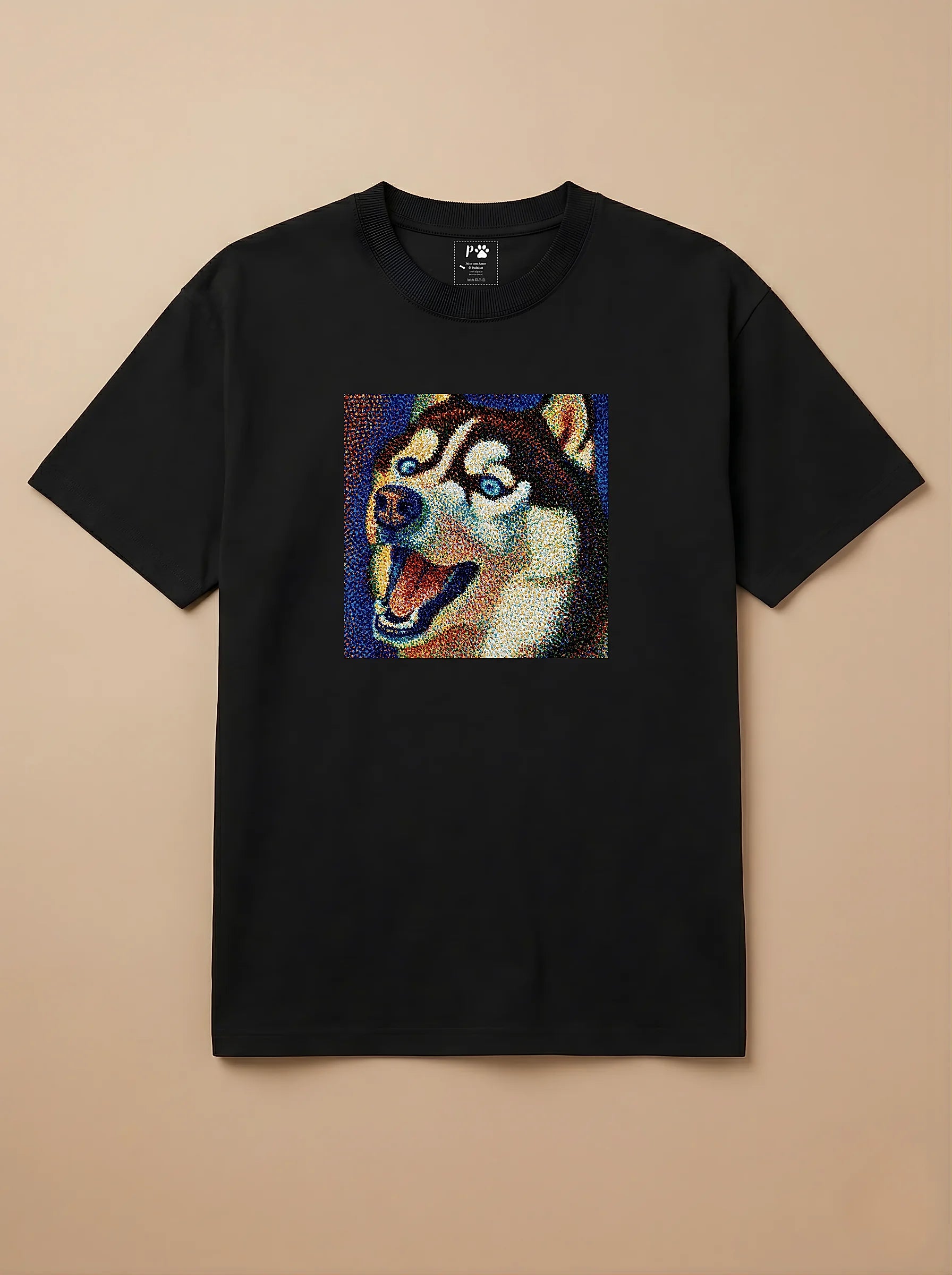 Camisa Pontilhismo - Husky