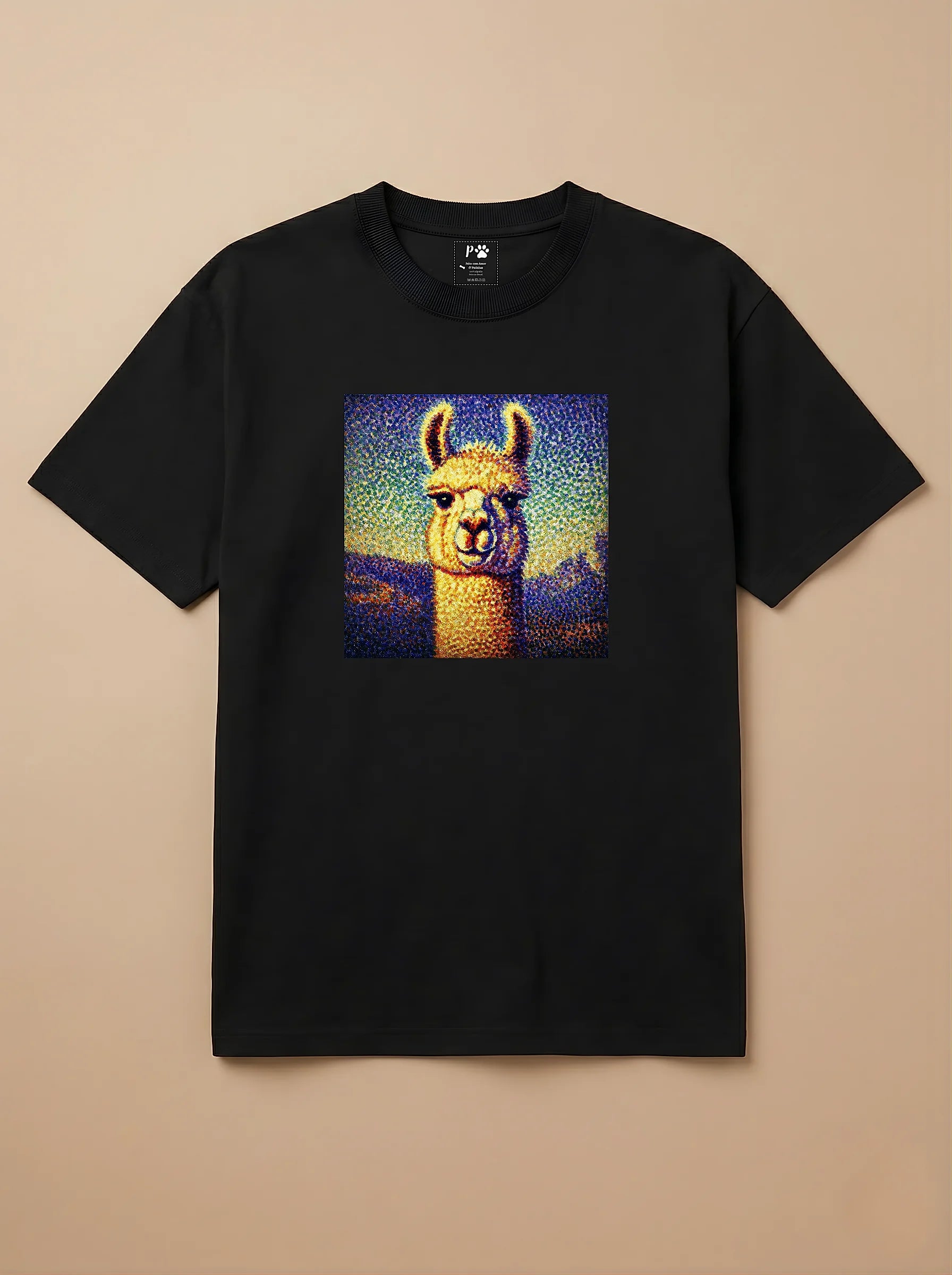Camisa Pontilhismo - Lhama