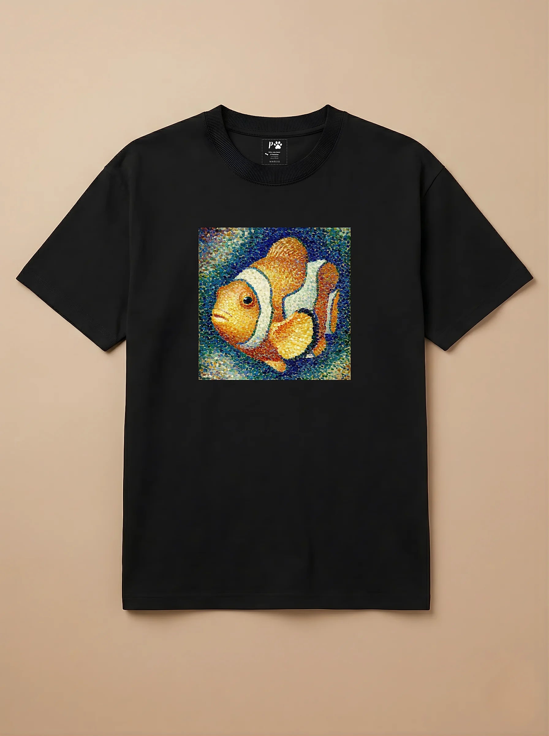 Camisa Pontilhismo - Peixe Palhaço