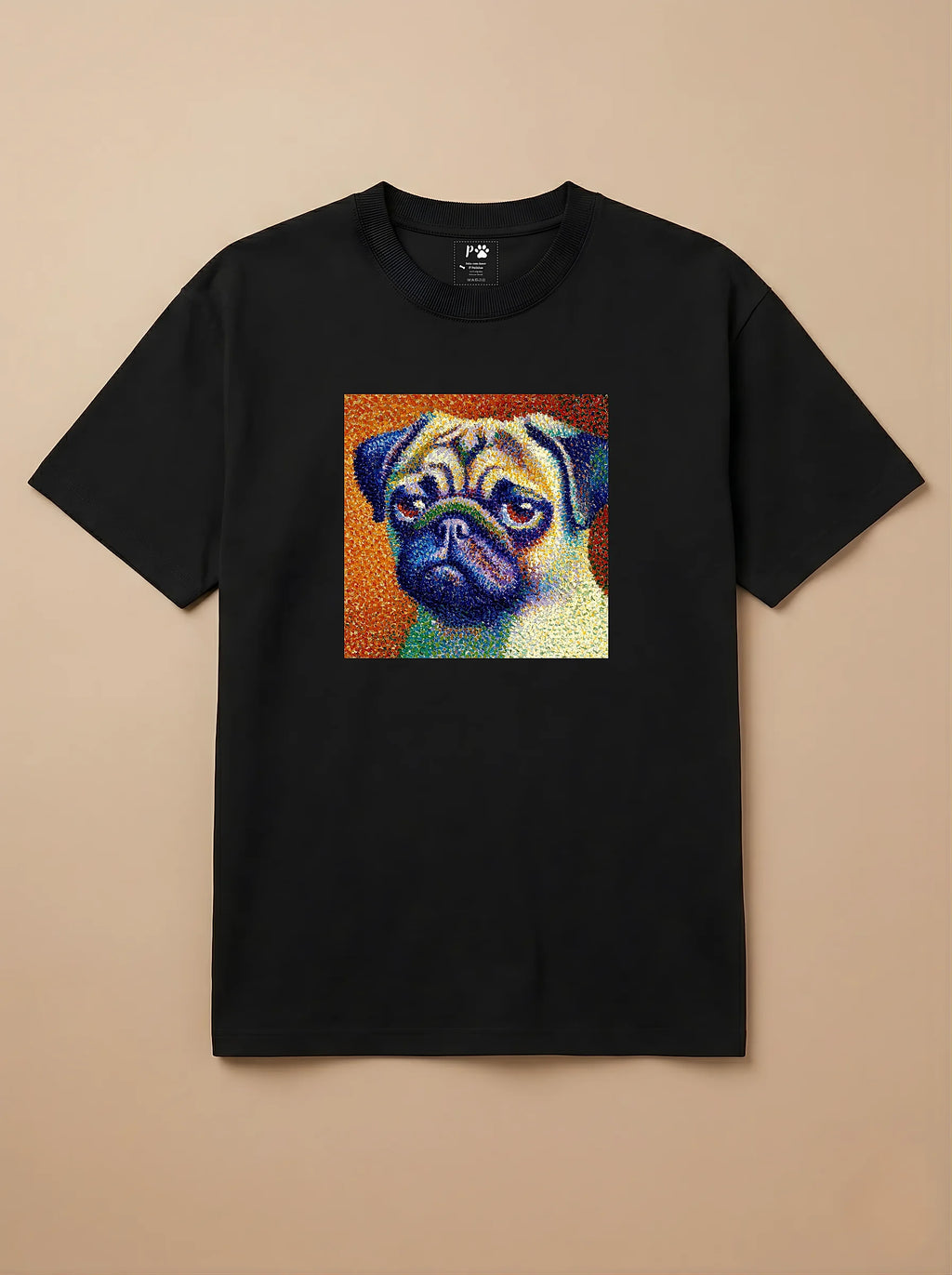 Camisa Pontilhismo - Pug