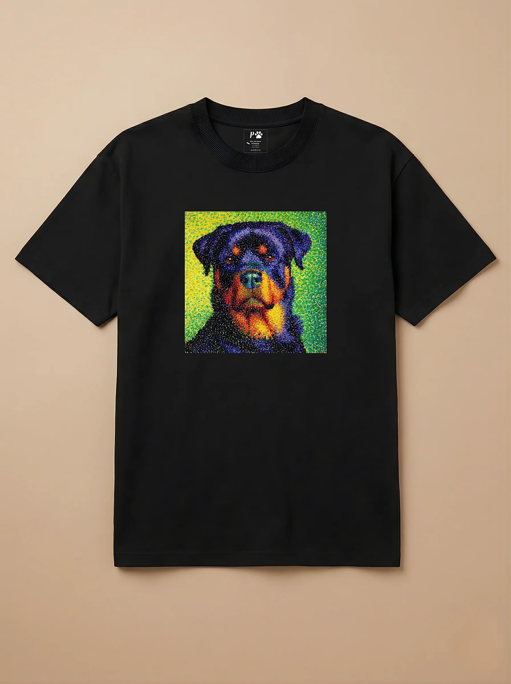 Camisa Pontilhismo - Rottweiler