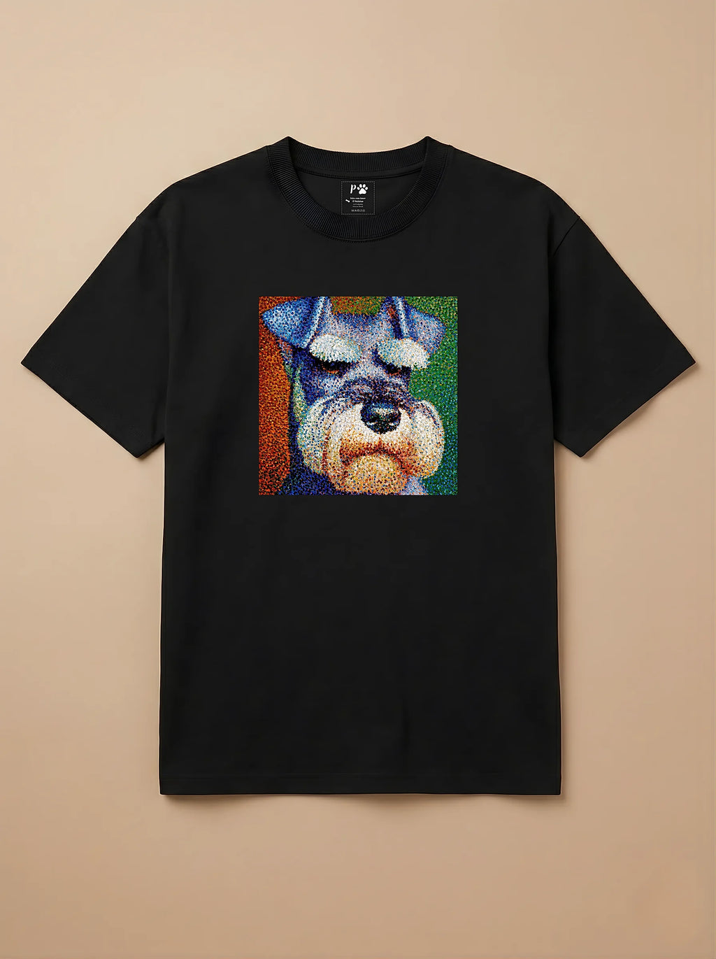 Camisa Pontilhismo - Schnauzer