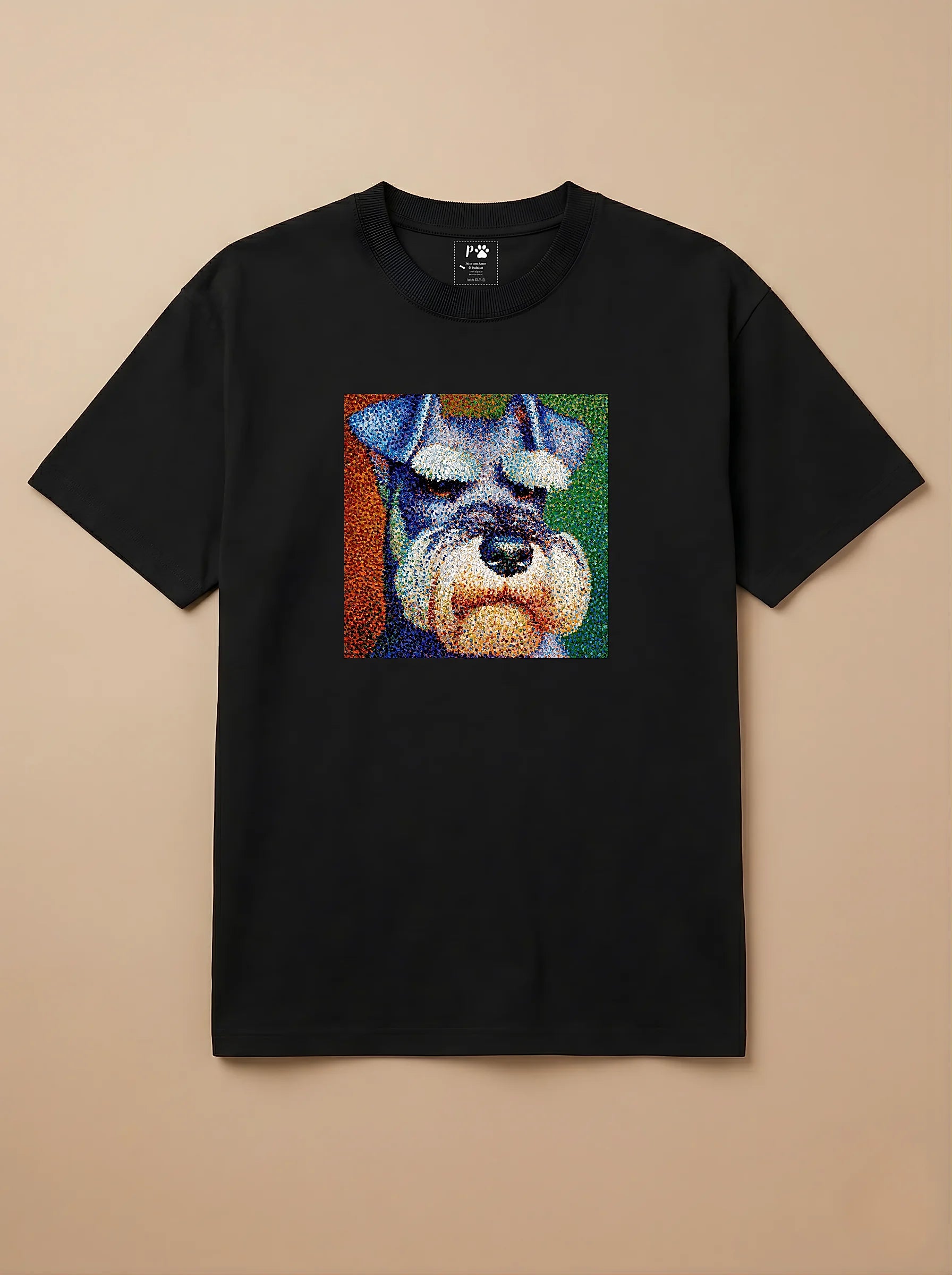 Camisa Pontilhismo - Schnauzer