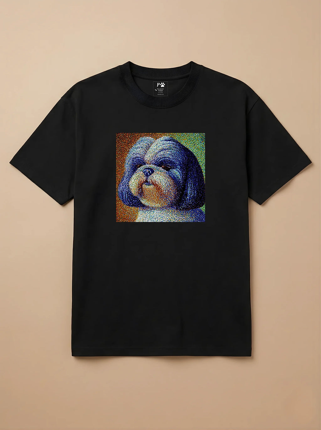 Camisa Pontilhismo - Shih Tzu