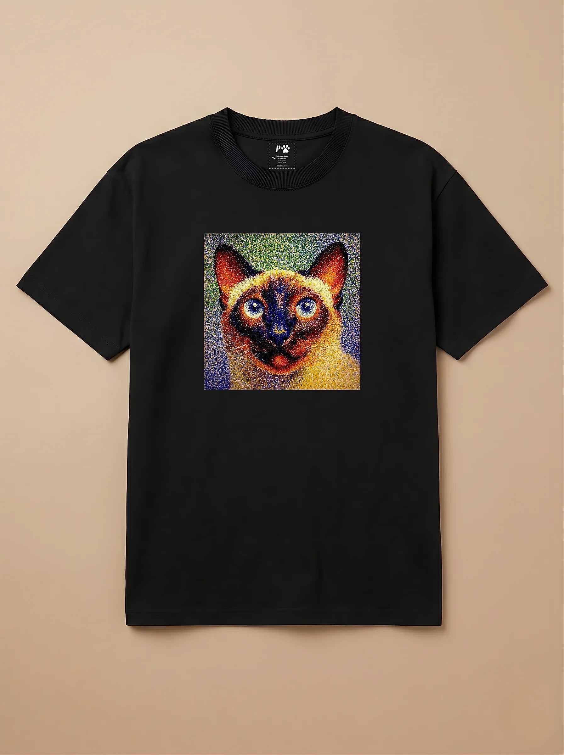 Camisa Pontilhismo - Siamês