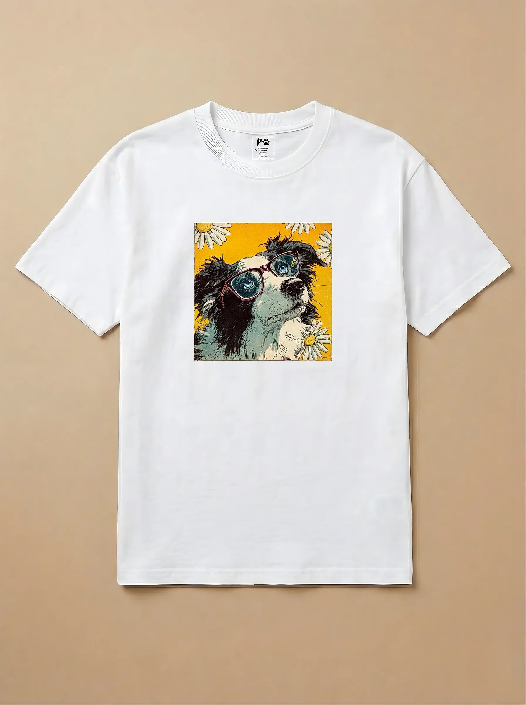 Camisa 1960s Pop Art - Border Collie