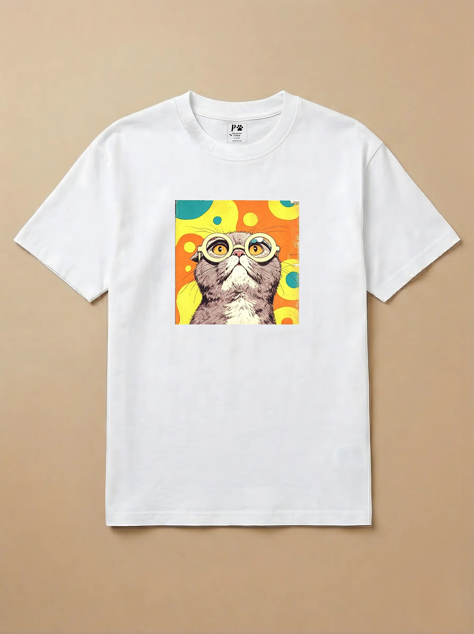 Camisa 1960s Pop Art - Gato Escocês