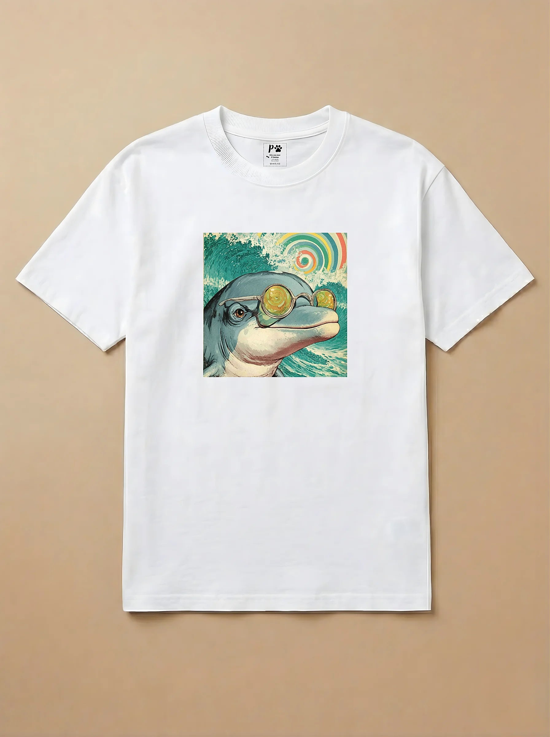 Camisa 1960s Pop Art - Golfinho