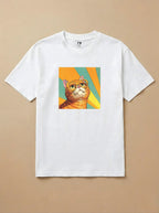 Camisa 1960s Pop Art - Gato Laranja