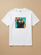 Camisa 1960s Pop Art - Gato Preto