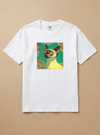 Camisa 1960s Pop Art - Gato Siamês