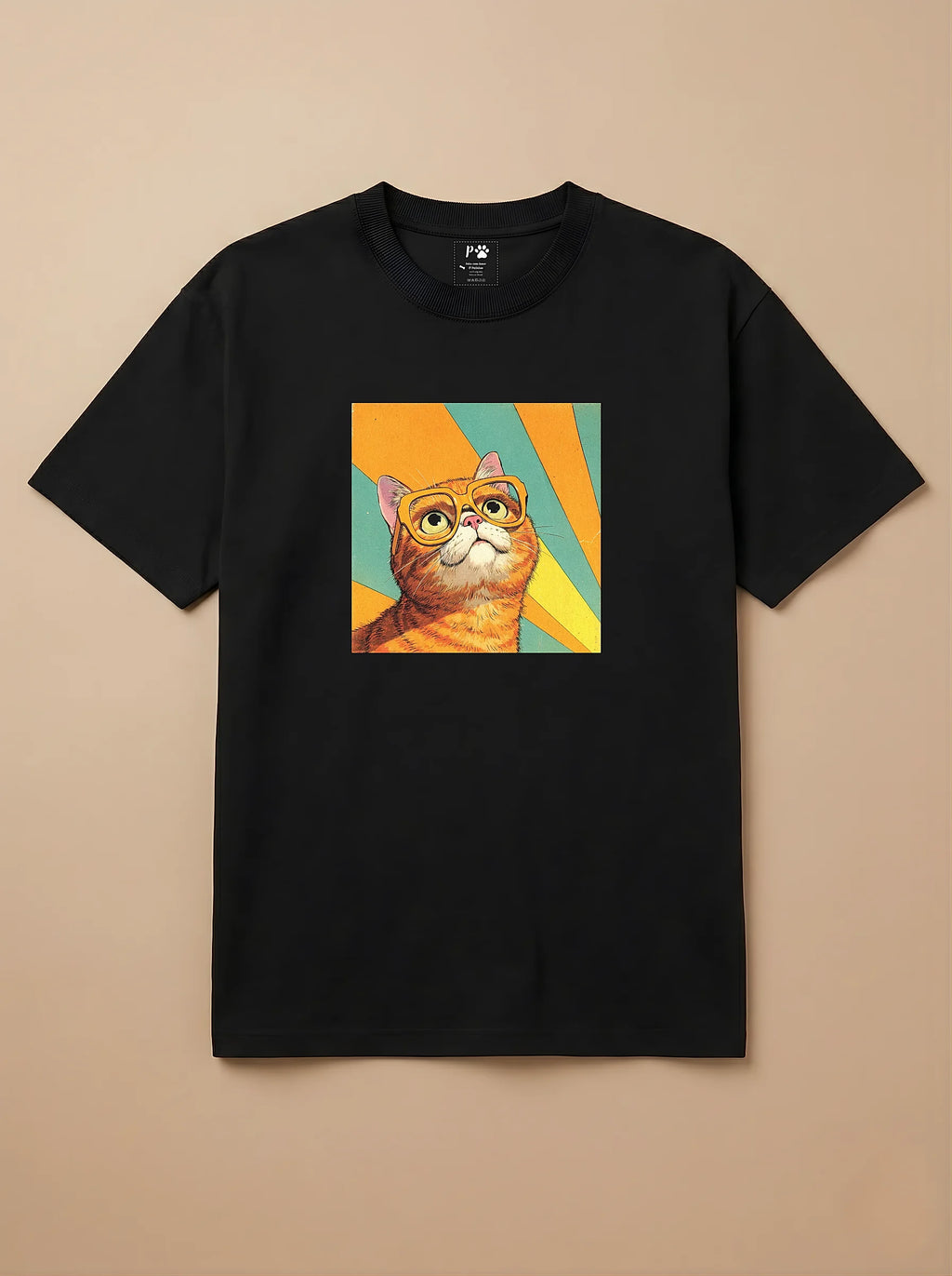Camisa 1960s Pop Art - Gato Laranja