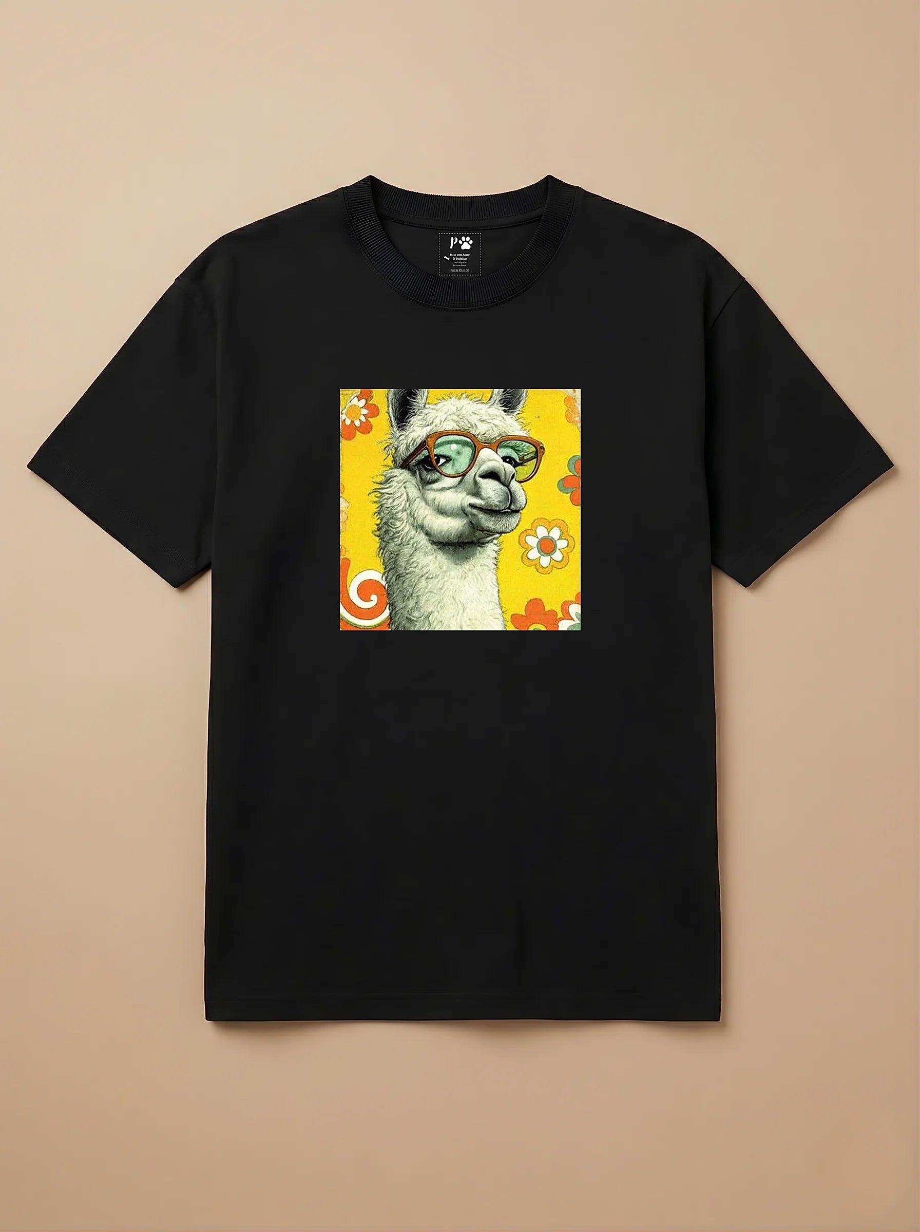Camisa 1960s Pop Art - Lhama