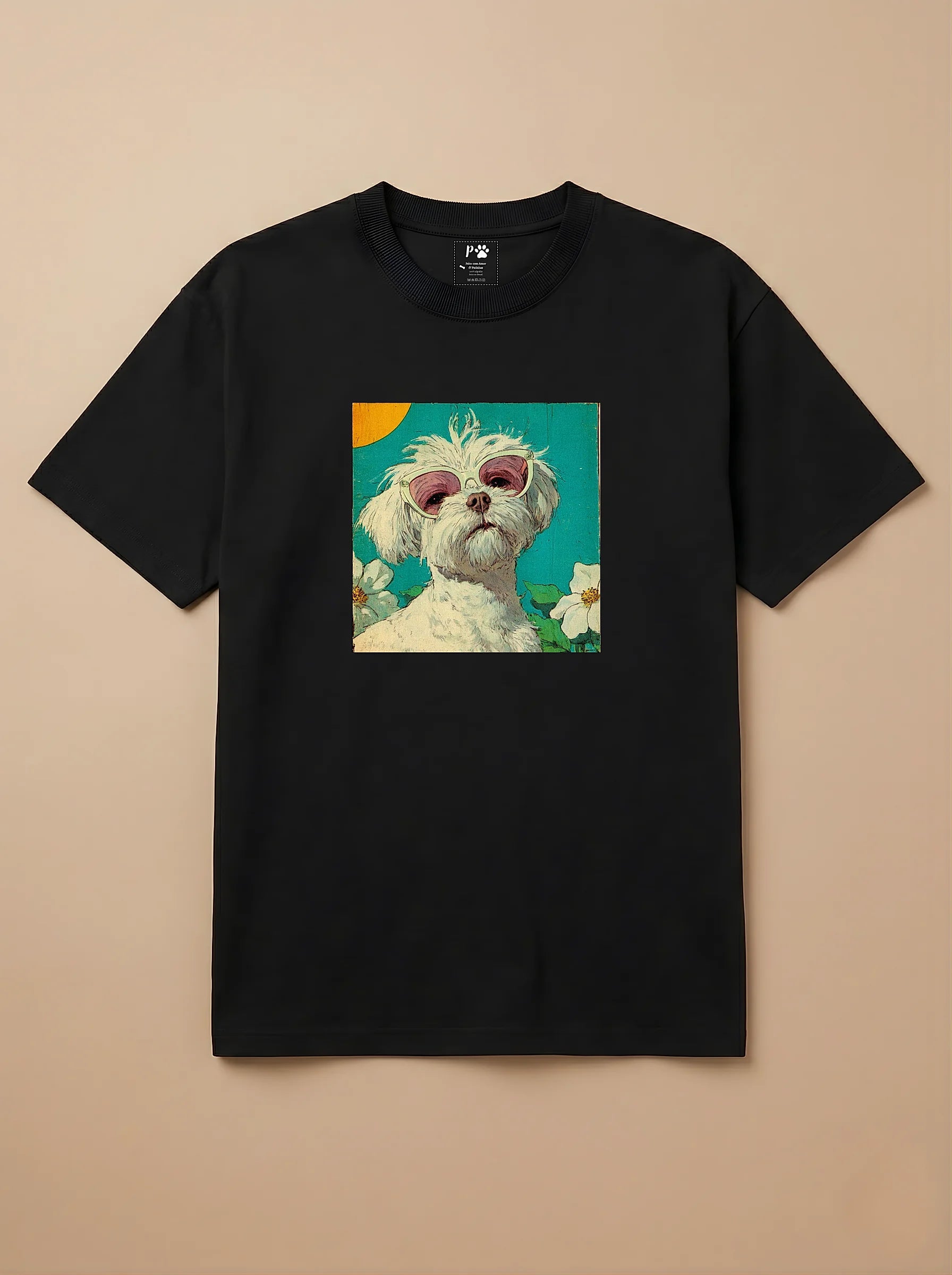 Camisa 1960s Pop Art - Maltês