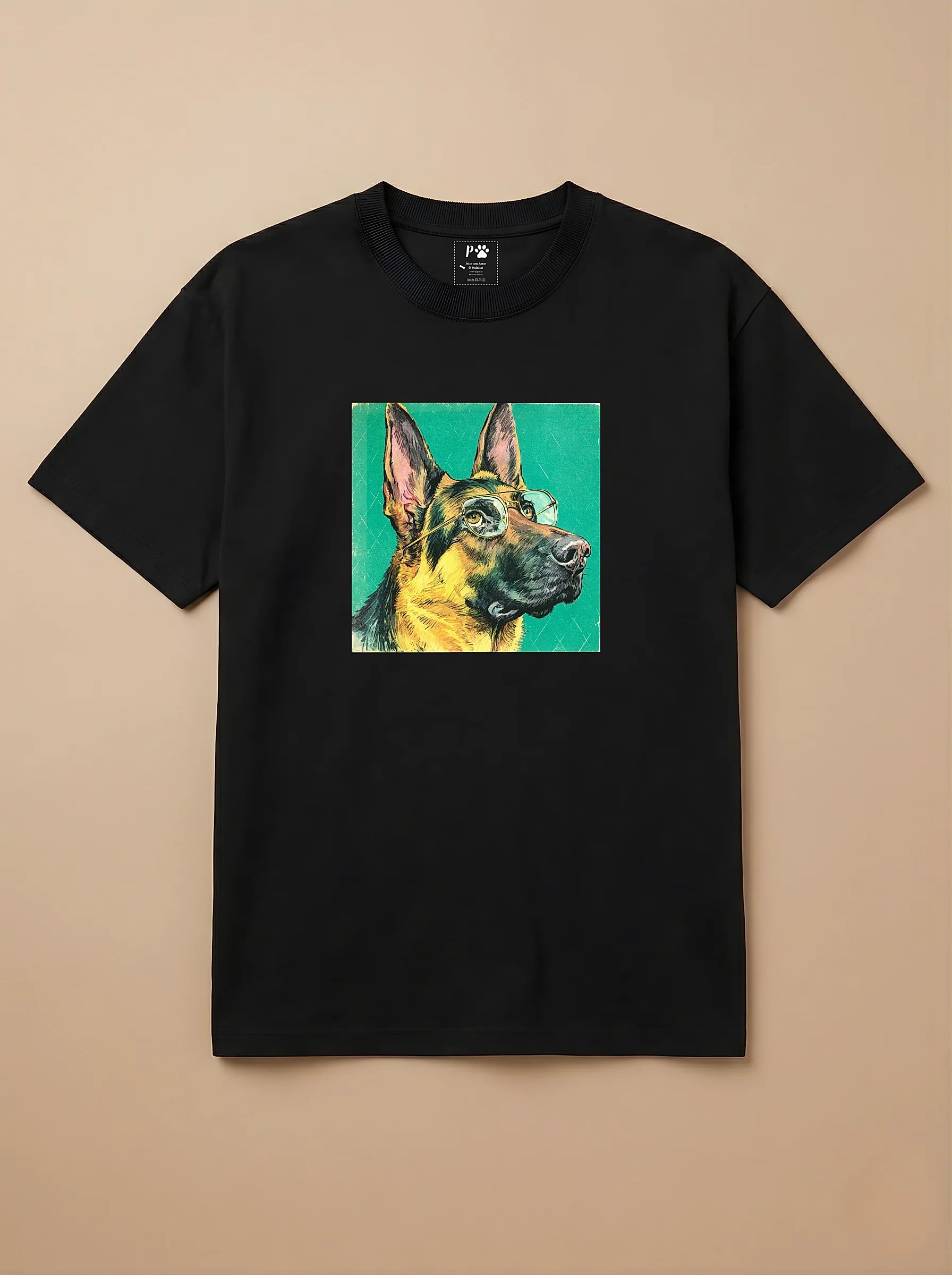 Camisa 1960s Pop Art - Pastor Alemão
