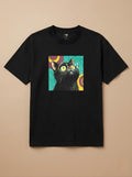 Camisa 1960s Pop Art - Gato Preto