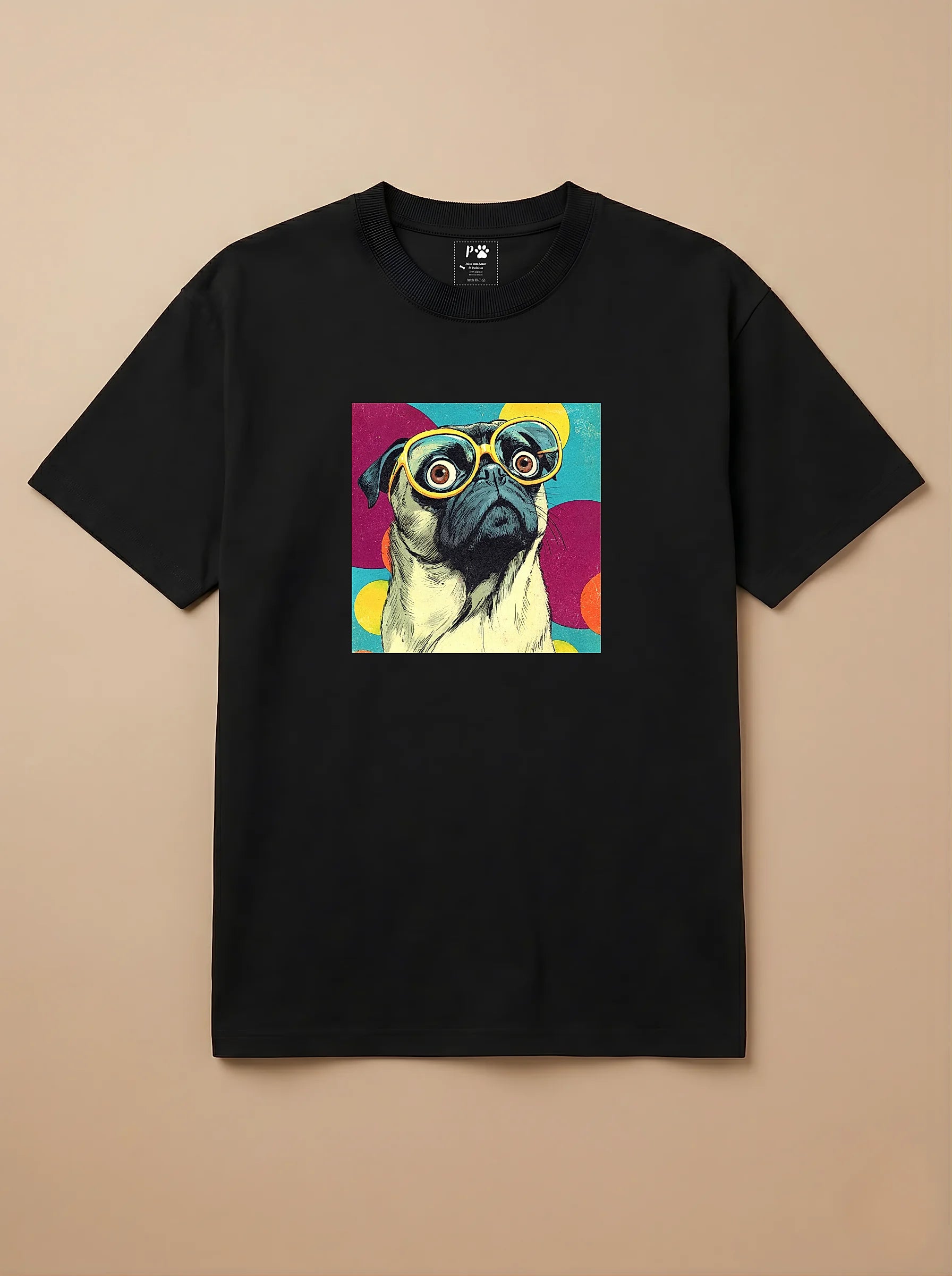 Camisa 1960s Pop Art - Pug