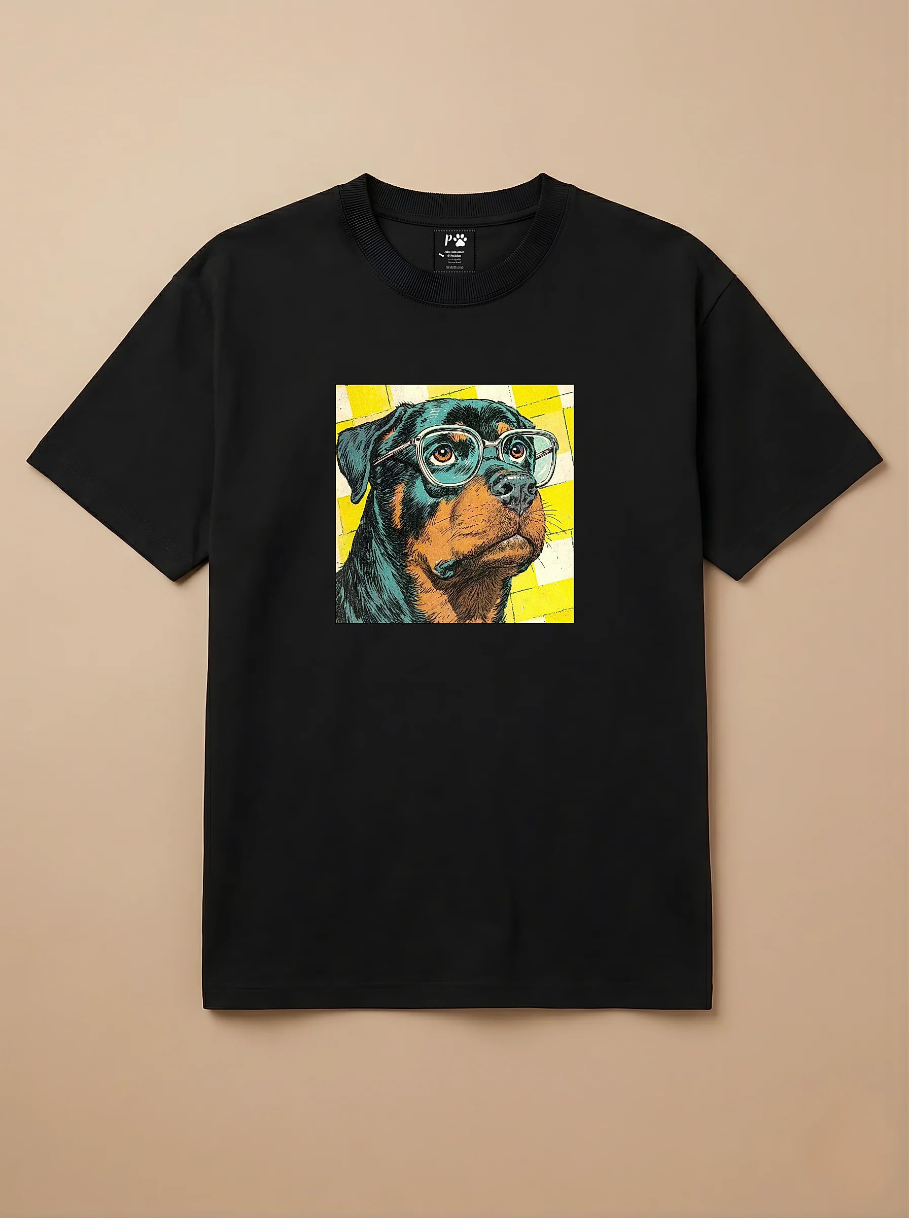 Camisa 1960s Pop Art - Rottweiler