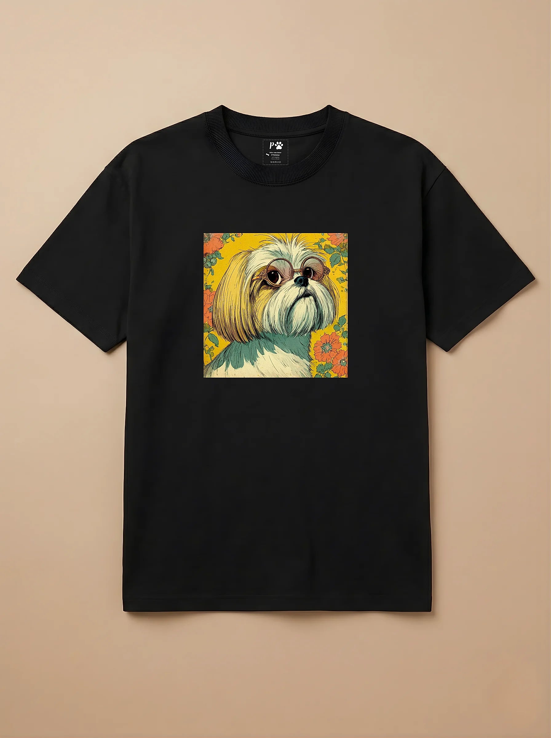 Camisa 1960s Pop Art - Shih Tzu