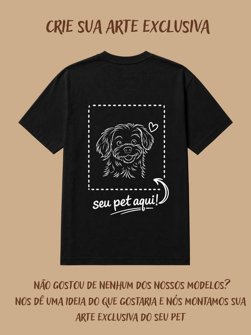 Camisa Oversized Personalizada - Tô de Pet