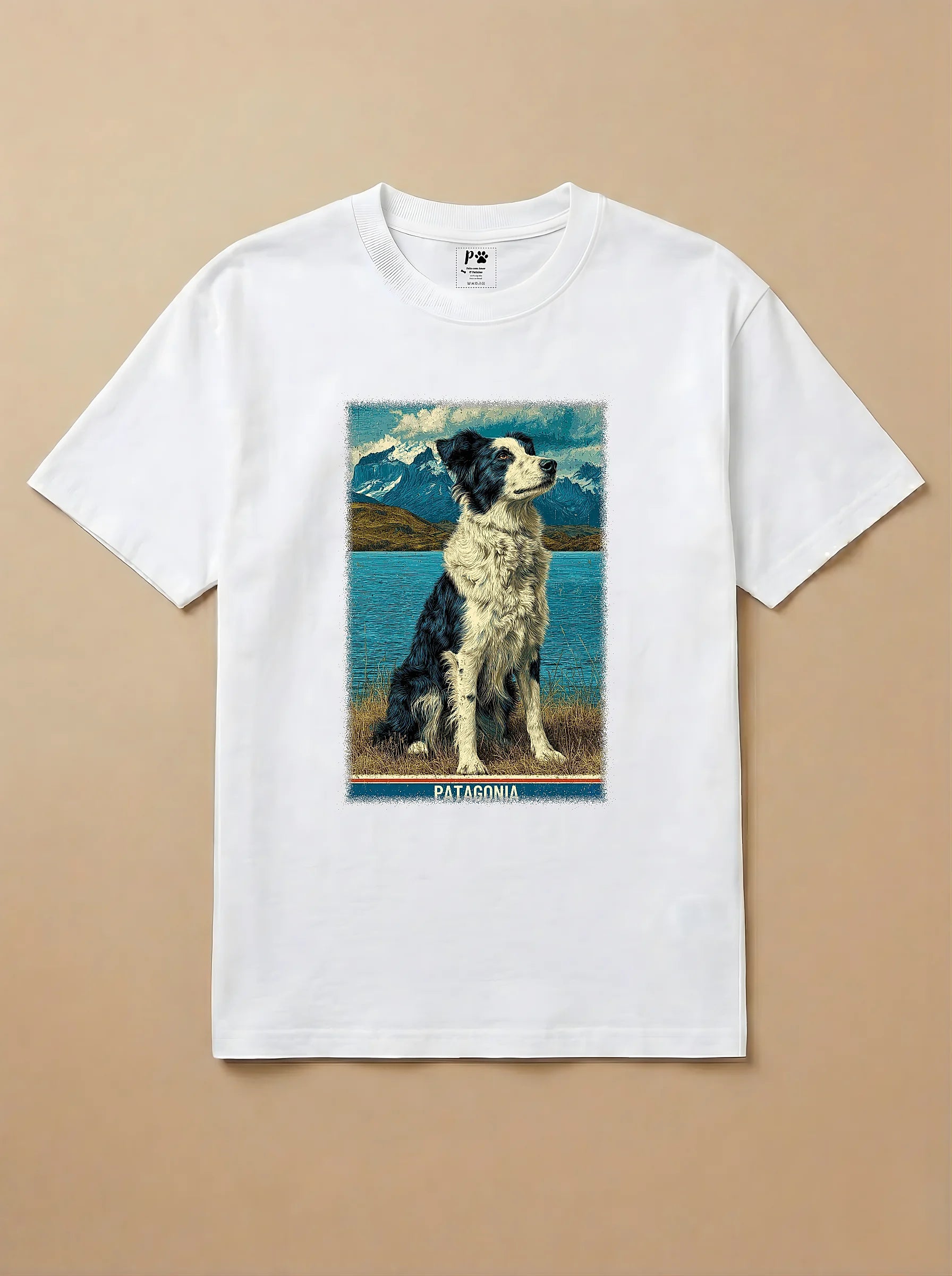 Camisa Border Collie na Patagonia