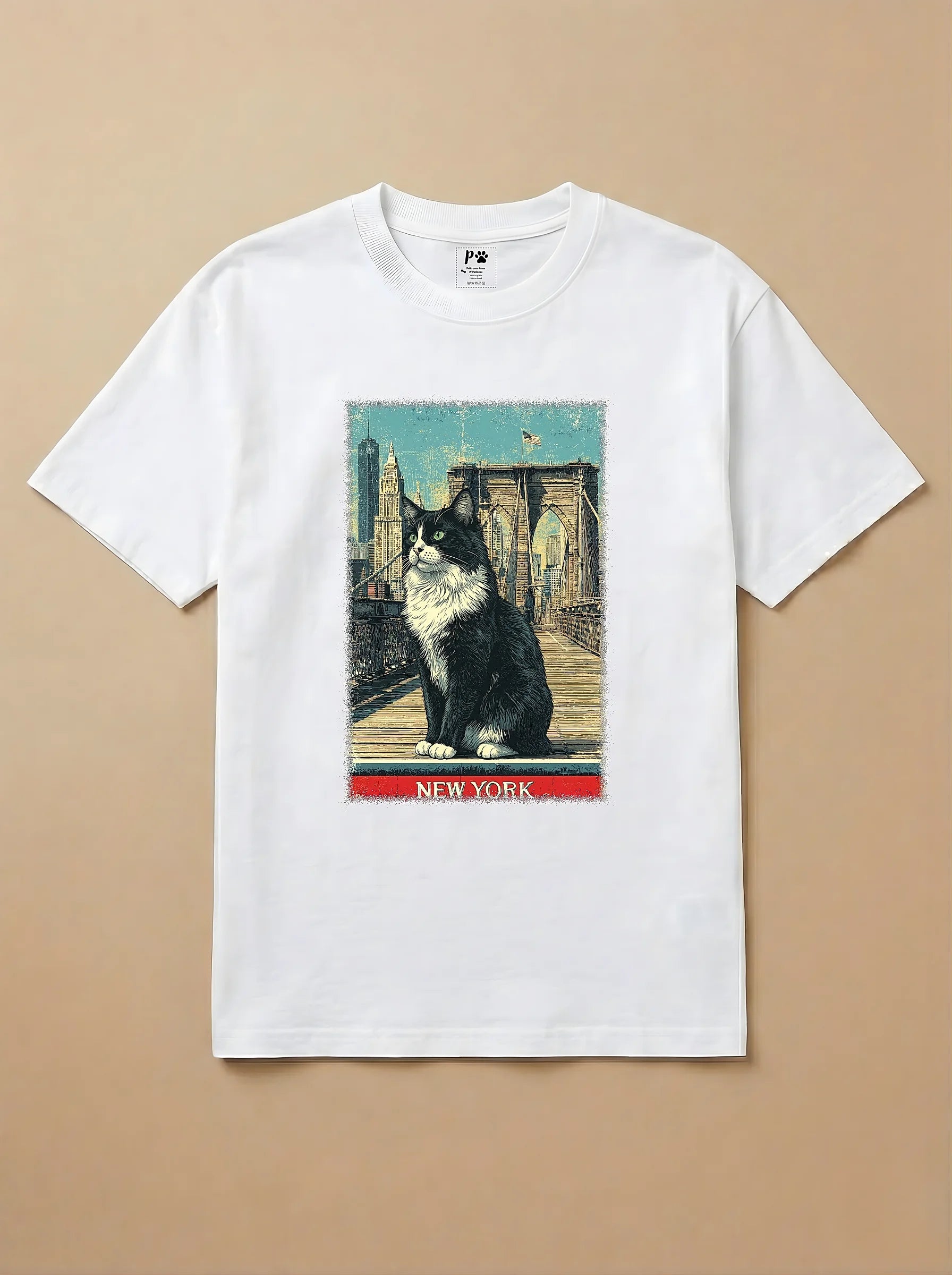 Camisa Gato Frajola em Nova York