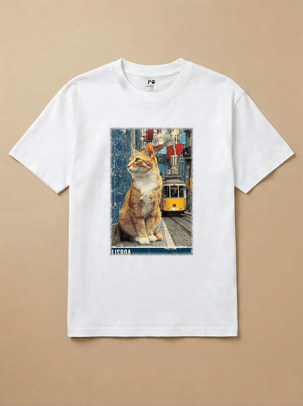 Camisa Gato Laranja em Lisboa