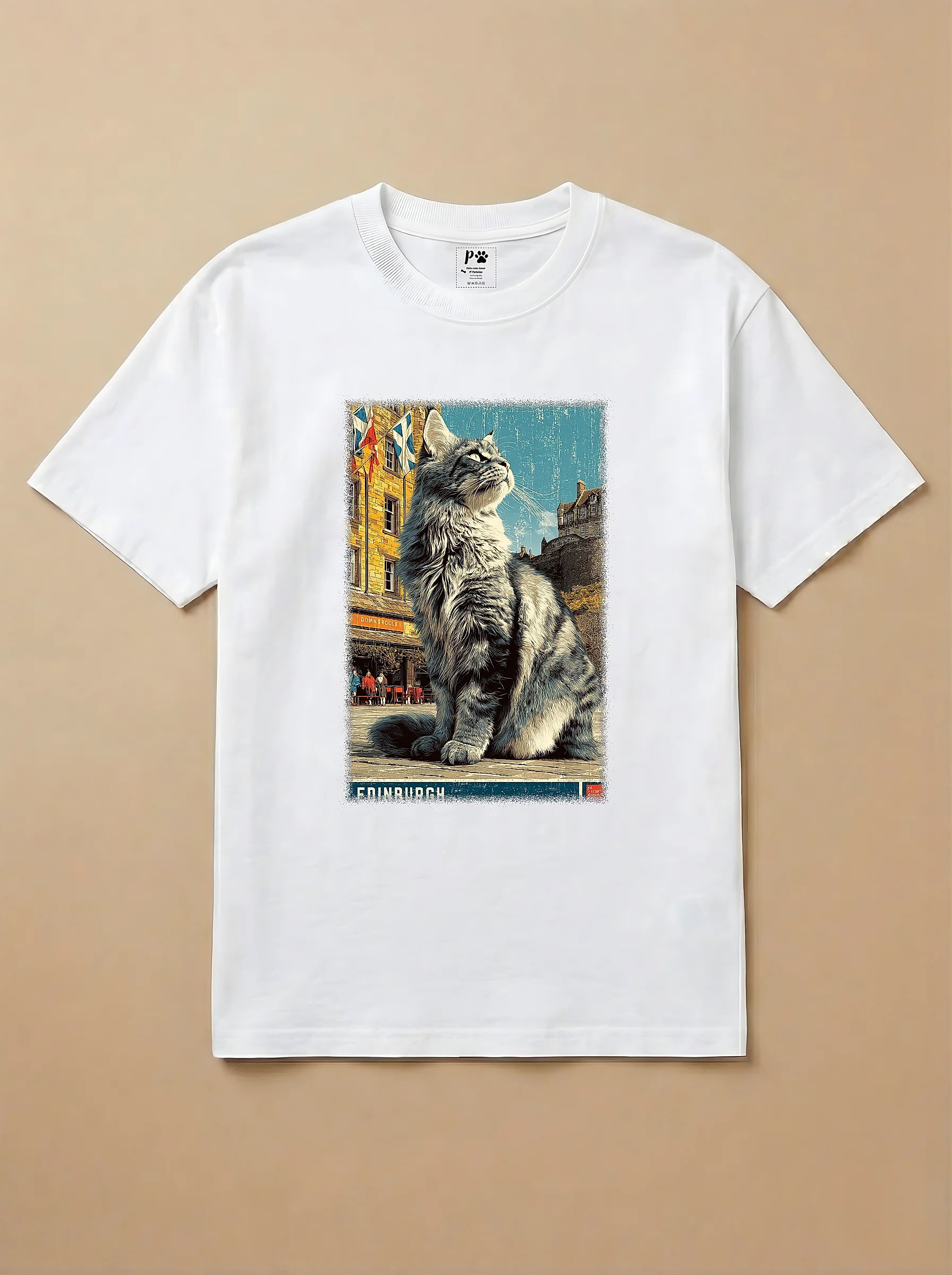 Camisa Gato Maine Coon em Edimburgo
