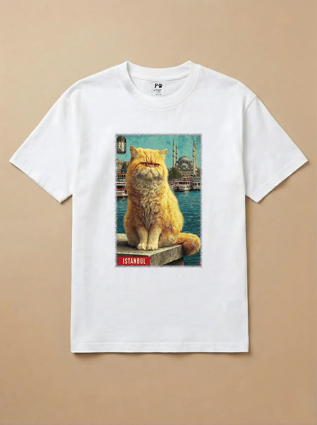 Camisa Gato Persa em Istambul