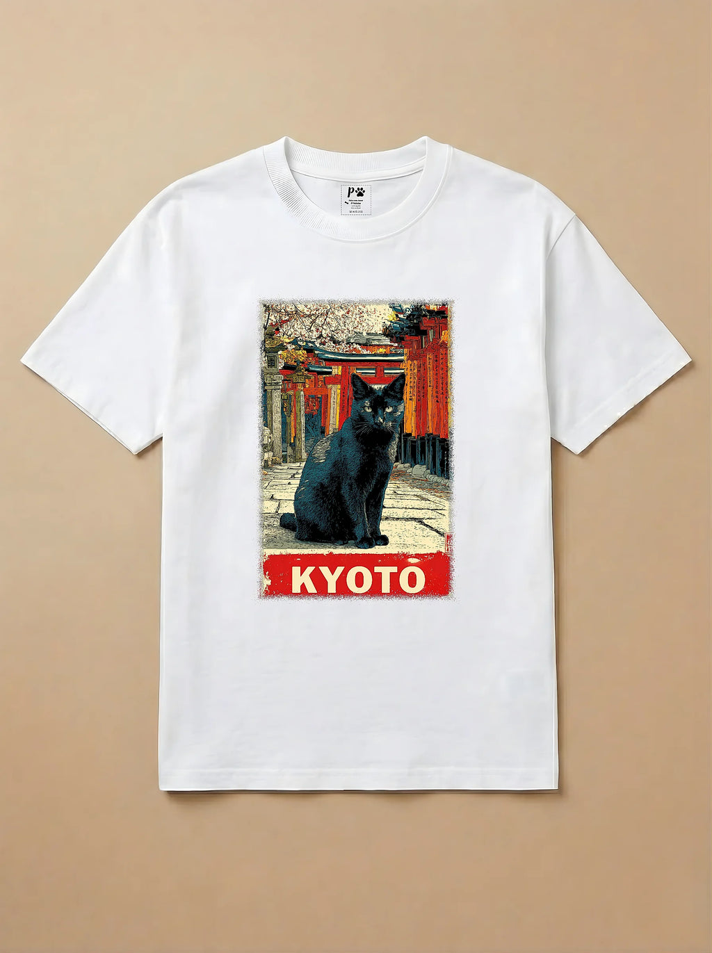 Camisa Gato Preto em Kyoto